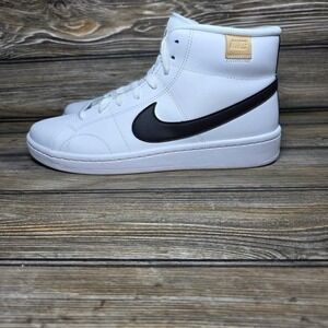 Nike Court Royale 2 Mid Men's Sneakers White Leather Casual Shoes Size 12 NWOT
